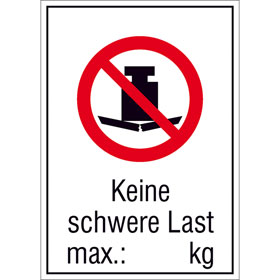 Panneau d'interdiction combin Pas de poids lourds max.:  kg