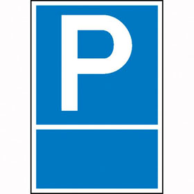 Signalisation de parking P (avec champ libre pour l'auto-tiquetage)
