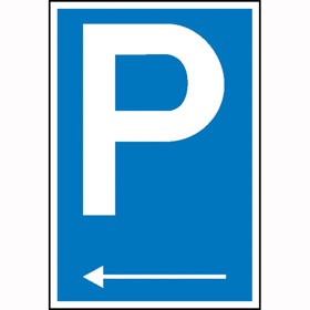 Signalisation de parking Symbole: flche directionnelle  gauche
