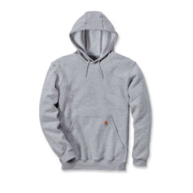 Carhartt Hooded Sweatshirt Kapuzenpullover grau mit Kapuze, Vordertasche, elastische Bndchen