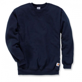 Carhartt Crewneck Sweatshirt dunkelblau mit Rundhalsausschnit aus Rippstrick