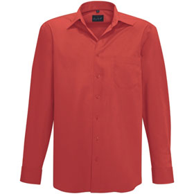 Chemises Chemises de travail HAKRO Chemise de travail 'Performance',  manches longues, rouge,