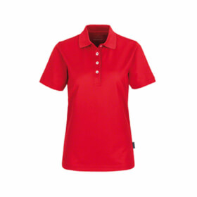 Hakro Damen-Poloshirt Coolmax No 206 rot temperaturregulierend mit Anti-Smell Ausrstung