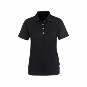 Hakro Damen-Poloshirt Coolmax No 206 schwarz temperaturregulierend mit Anti-Smell Ausrstung