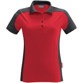 Vtements de profession - Poloshirts HAKRO Poloshirt Dames 'contrast performance', rouge,