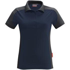 Vtements de profession - Poloshirts HAKRO Poloshirt Dames 'contrast performance', bleu fonc,