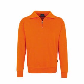 Hakro Zip-Sweatshirt orange aus strapazierfhigem Mischgewebe