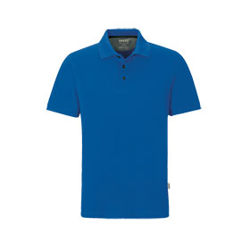 Hakro Poloshirt Cotton-Tec royalblau pflegeleicht und aus temperaturregulierenden Funktionsfasern