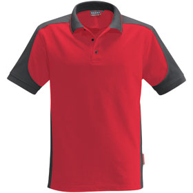 Vtements de profession - Poloshirts HAKRO Poloshirt Hommes 'contrast performance', rouge,