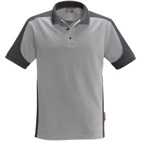 Vtements de profession - Poloshirts HAKRO Poloshirt Hommes 'contrast performance', gris moyen,