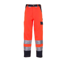 Tenues de protection d'avertissement Pantalons de protection d'avertissement PLANAM pantalon taille haute visibilit, orange-bleue marine