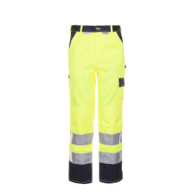 Tenues de protection d'avertissement Pantalons de protection d'avertissement PLANAM pantalon taille haute visibilit, jaune-bleue marine