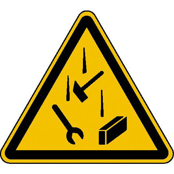 Panneau de danger combiné Danger de chute d’objets