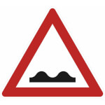 Verkehrsschild Bodenwellen