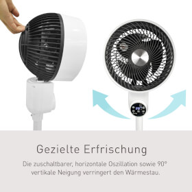 X4-LIFE Fan Pinguin DX Tischventilator 3 Schaltstufen Oszillation verringert den Wärmestau