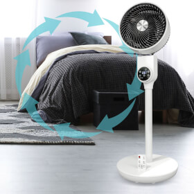 X4-LIFE Fan Pinguin DX Tischventilator 3 Schaltstufen Oszillation verringert den Wärmestau