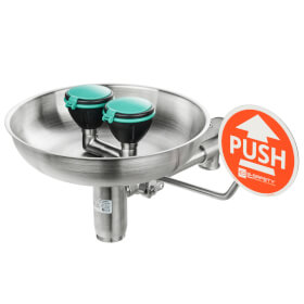B-Safety PremiumLine Sicherheits-Augendusche mit Auffangbecken
