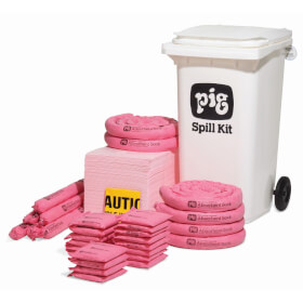 PIG HazMat Chemikalien Bindemittel Notfall - Set mittel Bindemittel zur Absorbtion von Säuren, Laugen und Lösungsmitteln