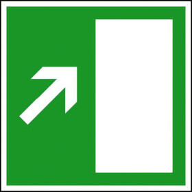 Rettungsschild - nachleuchtend Rettungsweg rechts aufwärts bzw. links abwärts