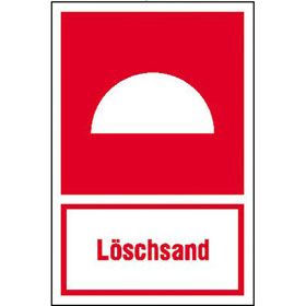 Brandschutzschild - nachleuchtend Lschsand