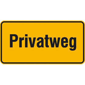 Betreten u ALU oder PVC-Schild Befahren verboten Keine Haftung Privatweg 