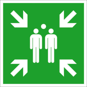 Rettungsschild - nachleuchtend Sammelstelle
