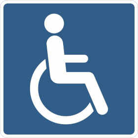 Hinweisschild Rollstuhlfahrer