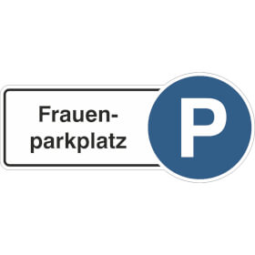 Hinweisschild Frauenparkplatz