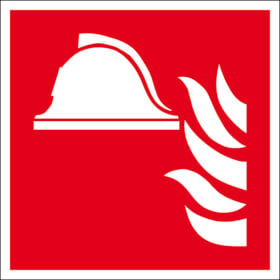 Brandschutzschild - nachleuchtend Mittel und Gerte zur Brandbekmpfung