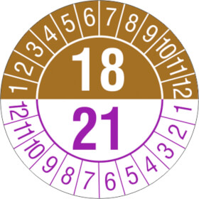 Prfplakette 3- Jahresplakette mit 2-stelliger Jahreszahl