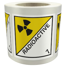 SafetyMarking Gefahrzettel nach ADR Klasse 7D, Radioaktive Stoffe
