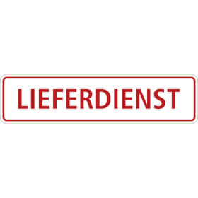 SafetyMarking Hinweisschild Lieferdienst