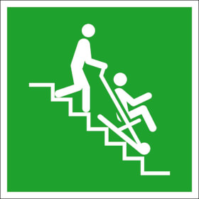 Fluchtwegschild - langnachleuchtend Rettungsstuhl