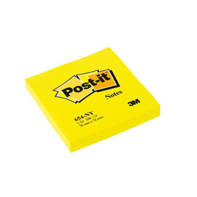 Post - it 654 Notizzettel Block gelb rückstandsfrei ablösbar und immer wieder haftend