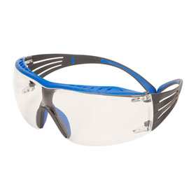 3M Schutzbrille SecureFit 400X mit integriertem Augenbrauenschutz und angenehm flexiblen Bgeln