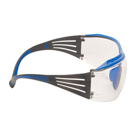 3M Schutzbrille SecureFit 400X mit integriertem Augenbrauenschutz und angenehm flexiblen Bgeln