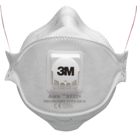 Atemschutzmasken 3M Atemschutzmaske Aura mit Cool Flow Ausatemventil, 
