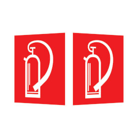 Brandschutzschild - Winkel Feuerlöscher