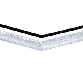 Individuell gefertigtes Parkplatzschild Aluminium 2,0 mm weiß, Ecken rund, ohne Bohrung