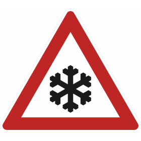 Verkehrsschild Schnee - oder Eisgltte VZ: 101 - 51