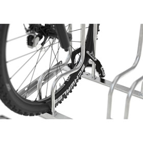 Fahrradstnder Bgelparker WSM  fr Reifenbreite bis 5,5 cm, Radabstand 35,0 cm, Center - 6 Einstellpltze, L: 2
