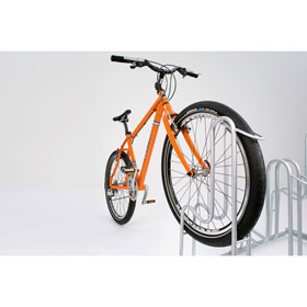 Fahrradstnder Bgelparker WSM fr Reifenbreite bis 5,5 cm, Radabstand 35,0 cm, 10 Einstellpltze,
