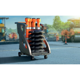 Skipper Unicart Transportwagen orange Set zum transportieren oder Lagern von Skipper Pfosten und Füßen