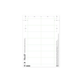 Beschriftungseinlagen weiß, Hartpapier, UV - stabil,  