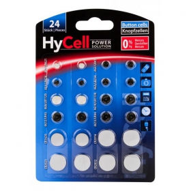 HyCell Lithium - Knopfzellenset 24 - teilig fr alle Einsatzgebiete, Lithium - Batterie