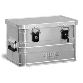 Alutec Aluminumbox B 29 incl. Zylinderschlsser, stabile Aluminiumbox mit Versteifungssicken zur Wand- und Eckenverstrkung,