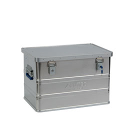 Alutec Aluminumbox B 70 incl. Zylinderschlsser, stabile Aluminiumbox mit Versteifungssicken zur Wand- und Eckenverstrkung,