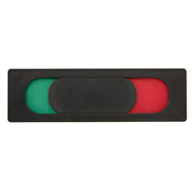 Frei-Besetzt-Anzeige anthrazit groß aus Kunststoff zum Verkleben