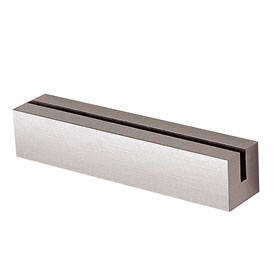 CLEAR Tischaufsteller für Informationen aus Aluminium, mit geradem Schlitz, 