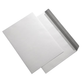 Briefumschläge C4 weiß ohne Fenster Papiergewicht: 100g, mit Haftklebegummierung